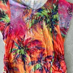 Artist Leoma Lovegrove Palm tree Artwork Top !